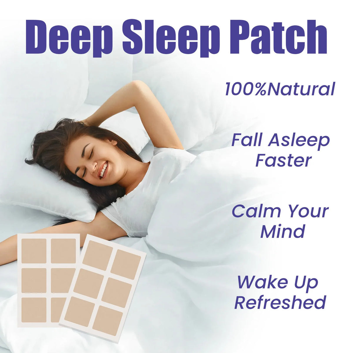 Sleep Patches Insomnia Treatment Relieve Headache Decompression Neurasthenia Soothing Plasters Body Relaxing Help Sleeping Patch